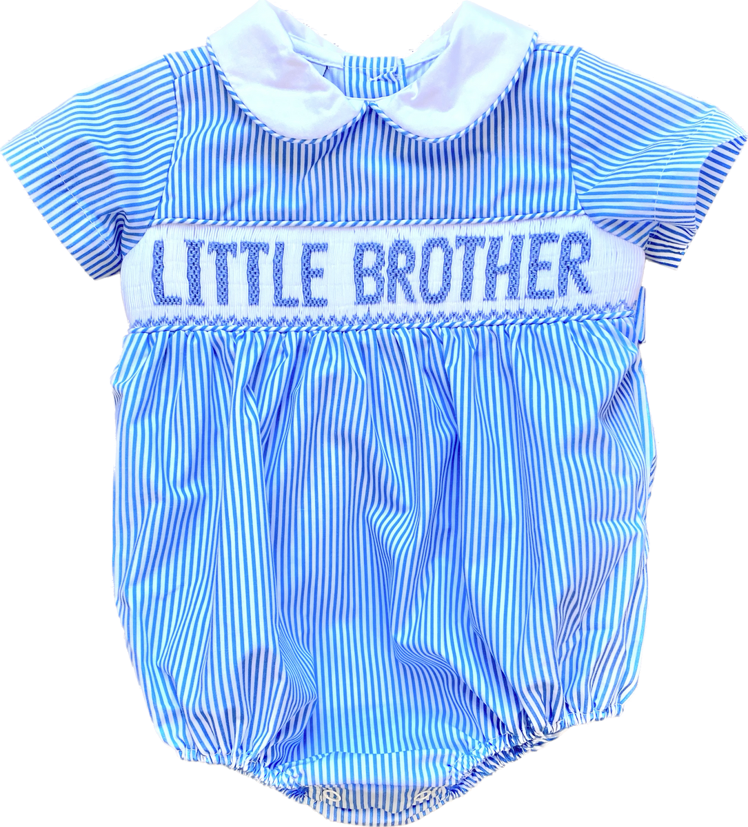 Anavini Boys Light Blue Smocked Big Brother Shirt main image 0