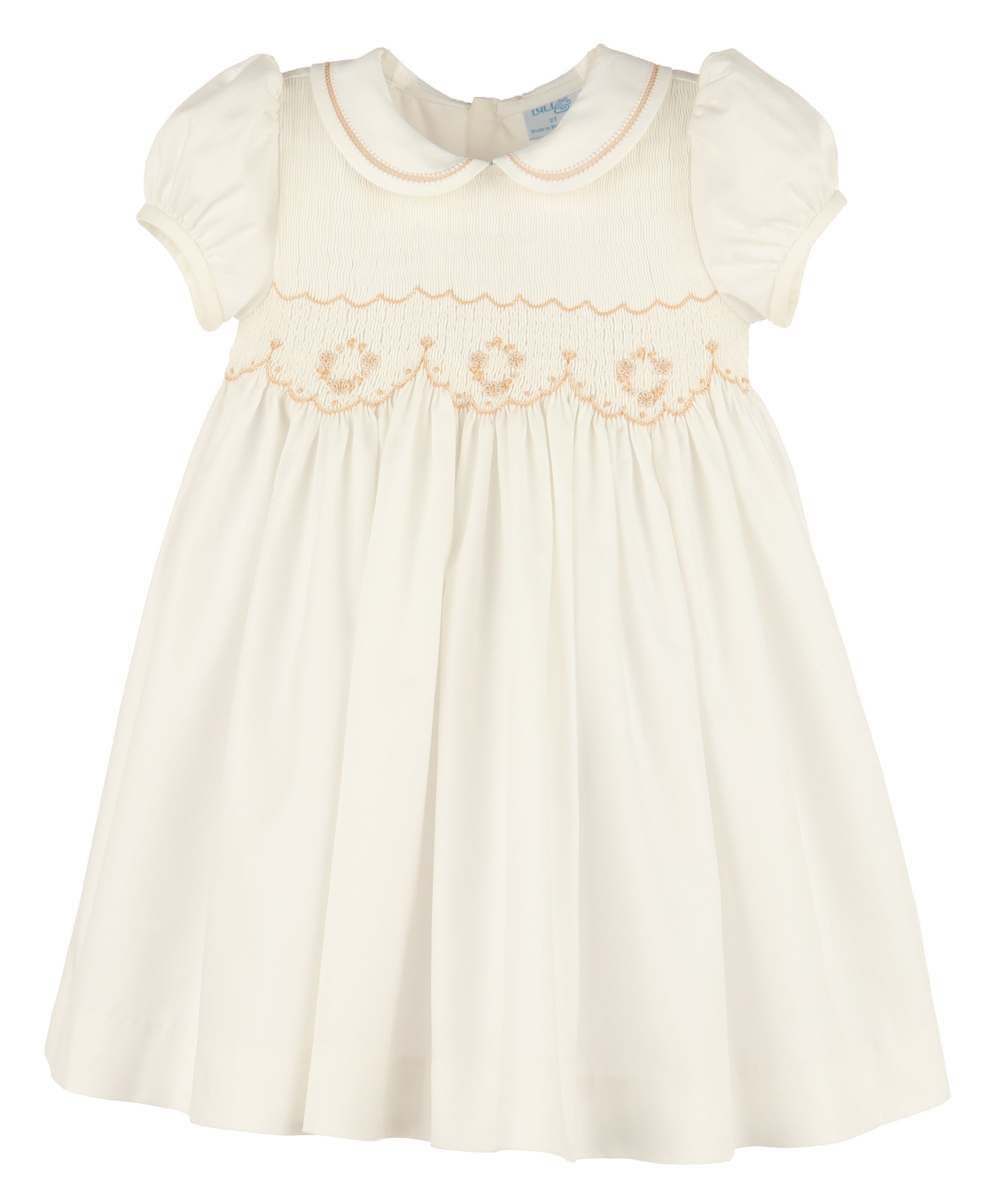 ivory smock dress Ivory Eyelet Tiered Smock Dress Solitaire