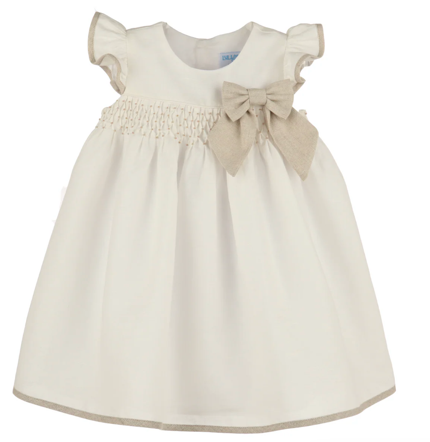 Linen Combing G- Linen Honey Comb Dress - Ivory – Ana Banana