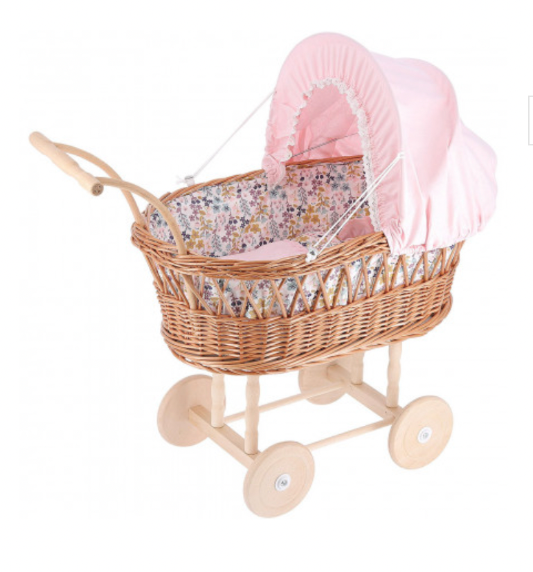 Legler grey wicker best sale dolls pram